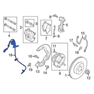 Ford OE - Front Right ABS Wheel Speed Sensor
