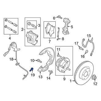 Ford OE - Brake Dust Shield Bolt