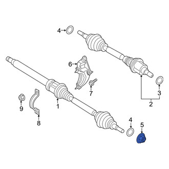 Ford OE - Rear CV Joint Nut