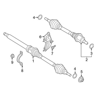 Ford OE - Front Suspension - Drive Axles