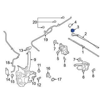Ford OE - Wiper Arm Nut