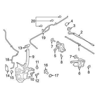 Ford OE - Windshield - Wiper & Washer Components