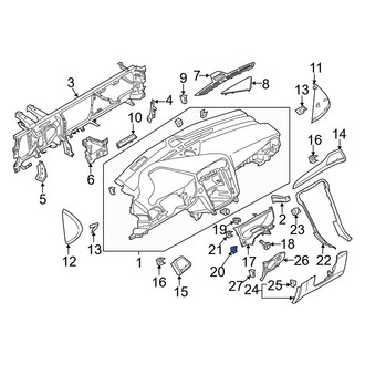 Ford OE - Door Window Switch Bezel Clip