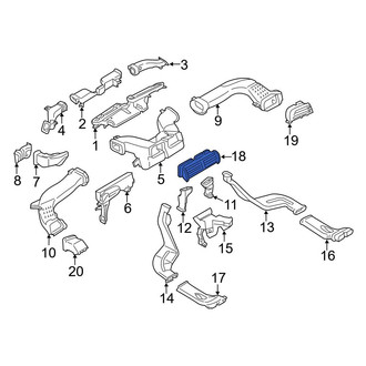 Ford OE - Center Dashboard Air Vent