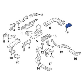 Ford OE - Right Outer Dashboard Air Vent