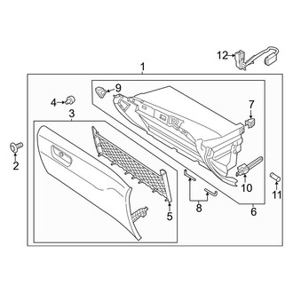 Ford OE - Instrument Panel - Glove Box