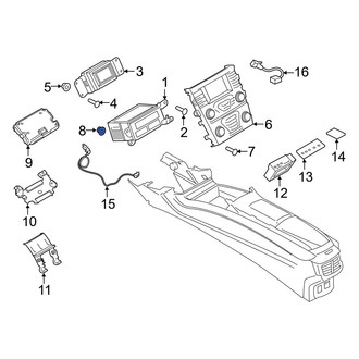 Ford OE - Radio Bezel Nut