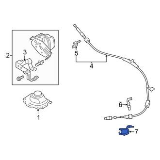 Ford OE - Lower Automatic Transmission Shifter Cable Bracket