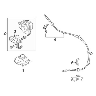 Ford OE - Console - Shifter Housing