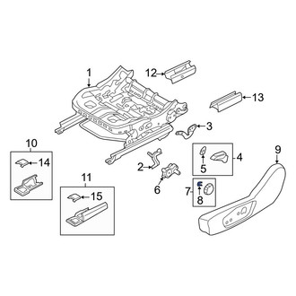 Ford OE - Front Left Seat Adjustment Knob