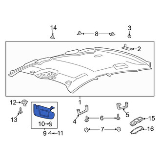 Ford OE - Right Sun Visor