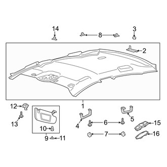 Ford OE - Roof - Interior Trim (W/O Sunroof)