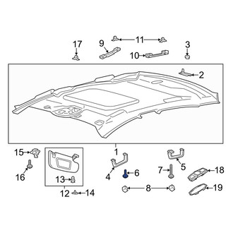 Ford OE - Rear Interior Grab Bar Screw
