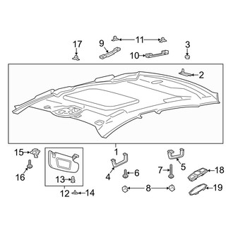 Ford OE - Roof - Interior Trim (With Sunroof)