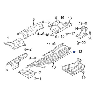 Ford OE - Floor Pan Heat Shield Nut