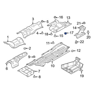 Ford OE - Door Check Nut
