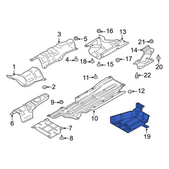 Ford OE - Rear Left Floor Pan Heat Shield