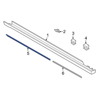 Ford OE - Front Rocker Panel Molding Seal