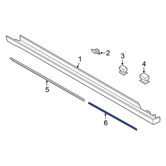 Ford OE - Rear Rocker Panel Molding Seal