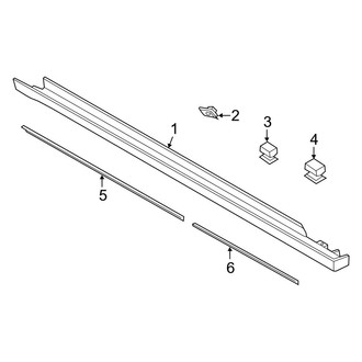 Ford OE - Pillars, Rocker & Floor - Exterior Trim (Black)