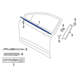 Ford OE - Front Left Door Belt Molding
