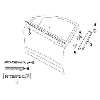 Ford OE - Front Door - Exterior Trim