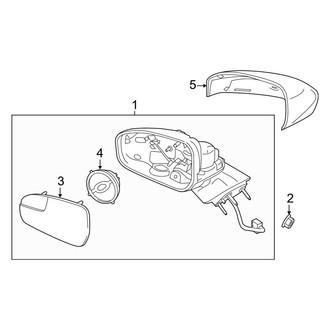 Ford OE - Front Door - Outside Mirrors (W/O Signal Lamp, W/O Heat)