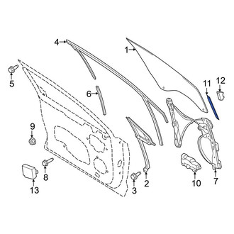 Ford OE - Left Door Glass Attaching Clips