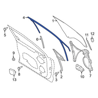 Ford OE - Rear Left Window Channel