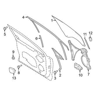 Ford OE - Front Door - Glass & Hardware