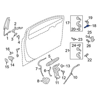 Ford OE - Lower Door Hinge Bolt