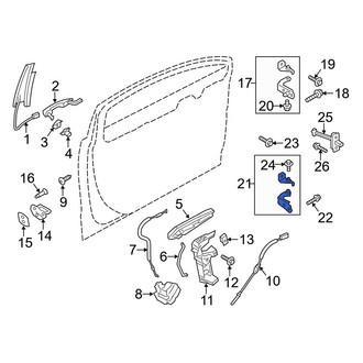 Ford OE - Front Left Lower Door Hinge