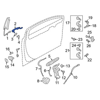 Ford OE - Rear Left Outer Exterior Door Handle