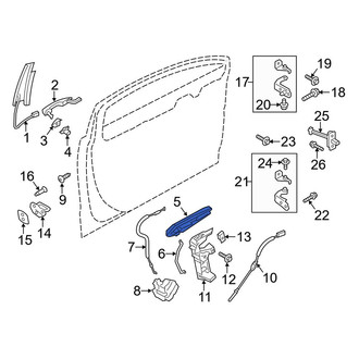 Ford OE - Front Left Exterior Door Handle Base