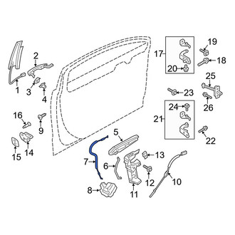 Ford OE - Front Door Latch Cable
