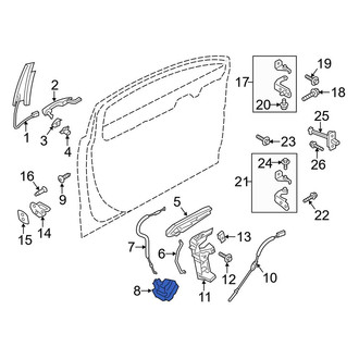 Ford OE - Front Left Door Latch Assembly