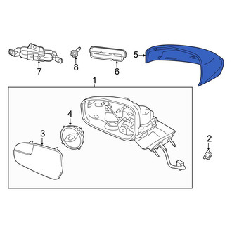 Ford OE - Front Left Door Mirror Cover