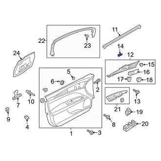 Ford OE - Front Inner Door Interior Trim Panel Nut