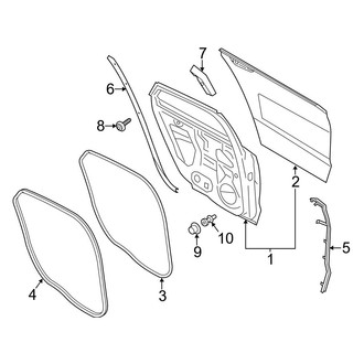 Ford OE - Rear Door - Door & Components
