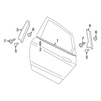 Ford OE - Rear Door - Exterior Trim