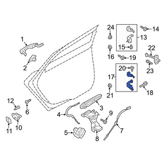 Ford OE - Rear Right Lower Door Hinge