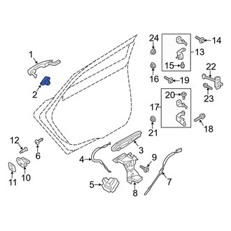 Ford OE - Rear Left Exterior Door Handle Cover