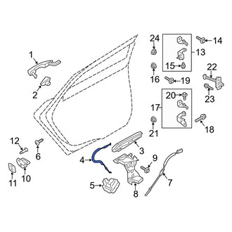 Ford OE - Rear Door Latch Cable