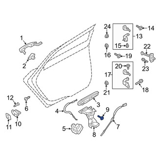 Ford OE - Lower Window Regulator Guide Bolt