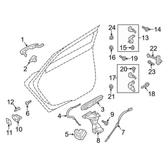 Ford OE - Rear Door - Lock & Hardware