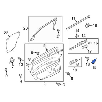 Ford OE - Left Door Panel Insert Cap