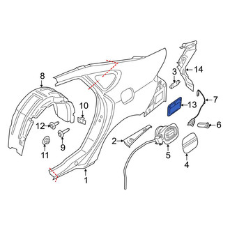 Ford OE - Rear Quarter Panel Vent