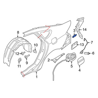Ford OE - Rear Quarter Panel Reinforcement