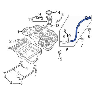 Ford OE - Fuel Filler Hose