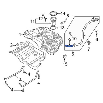 Ford OE - Fuel Filler Hose